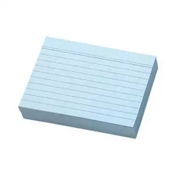 3rd Party 100 index cards DIN A6 blue lined