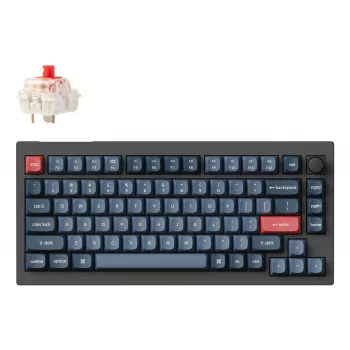 Keychron V1 Max RGB - US Layout - Hot-Swappable Gateron Jupiter Red Wireless Keyboard