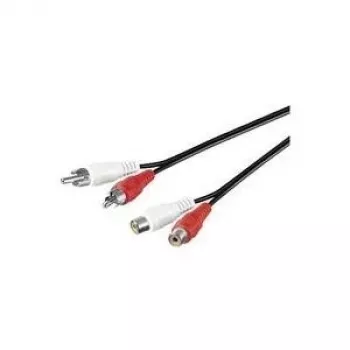 Microconnect AUDCH3 audio cable 3 m 2 x RCA Black