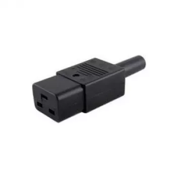 Microconnect C19PLUG mains cable, black, C19 connector