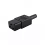 Microconnect C19PLUG mains cable, black, C19 connector
