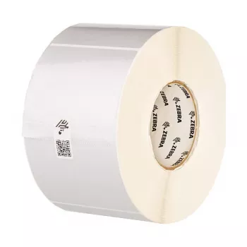 Zebra Z-Ultimate 3000T 3006628 label roll, polyester, silver, permanent adhesive, 70 x 32 mm, 25.4 mm core, Ø 127 mm, 2370 labels/roll (28440 per set)