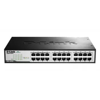 D-LINK Switch 24 Ports 10/100/1000 Mbps Rackable - NON-MANAGEABLE