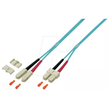 EFB Elektronik O0318.1 Duplex SC-SC OM4 Fibre Optic Patch Cable, 1 m, Purple