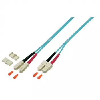EFB Elektronik O0318.2 Duplex Fibre Optic Patch Cable, SC-SC, OM4 50/125 µm, LSZH, 2 m, Violet