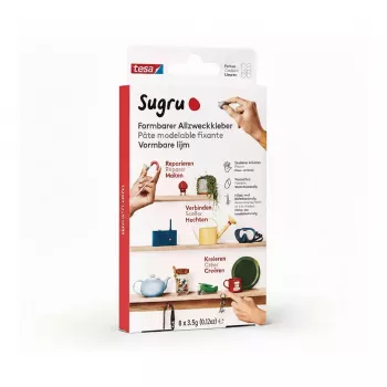 TESA Sugru Mouldable All-Purpose Glue 8-Pack Multi-Coloured