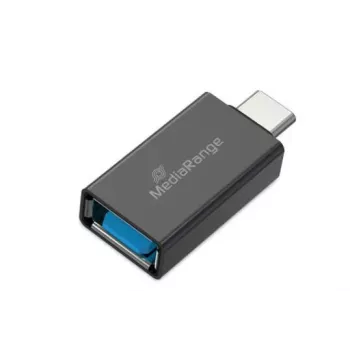 MEDIARANGE MRCS216 USB-A to USB-C Adapter, Black, 5 Gbit/s