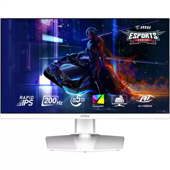 MSI MAG 274QRFW E20 27 inch WQHD 200Hz Rapid IPS Gaming Monitor, White (damaged packaging)
