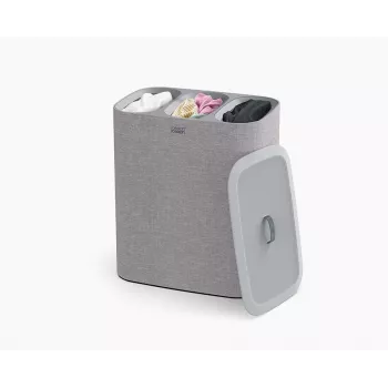 Joseph Joseph Tota Trio 90L Grey Laundry Basket for Laundry Separation