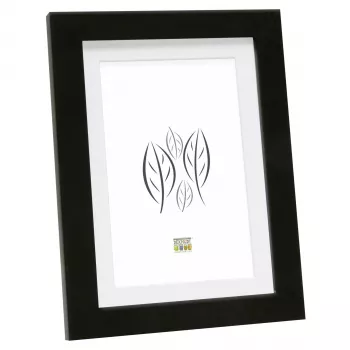 Deknudt S66KF2 P1 15x20 Wood Picture Frame Black with Mount