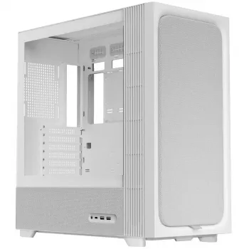 TRYX FLOVA F50 Midi Tower, ATX, Tempered Glass - White