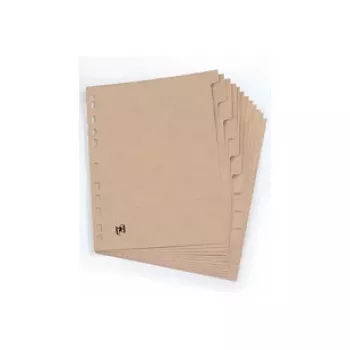 Oxford ELBA Touareg Index A4 12-Part Numbered Manila Cardboard 160 g/m² Universal Punched