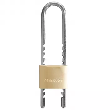 Master Lock 1950EURDCC Adjustable Shackle Padlock 50 mm Solid Brass Body Key Lock