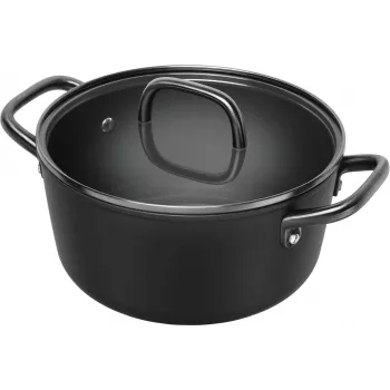 ZWILLING Milano Soup Pot with Glass Lid 24 cm, Black