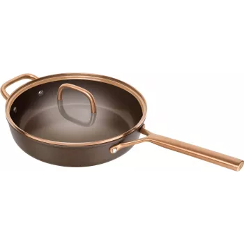 ZWILLING Milano Sauté Pan with Glass Lid 28 cm, Brown