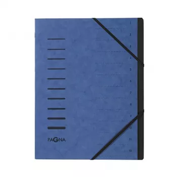 Pagna 40059-02 File Folder with 12 Compartments, A4, Blue