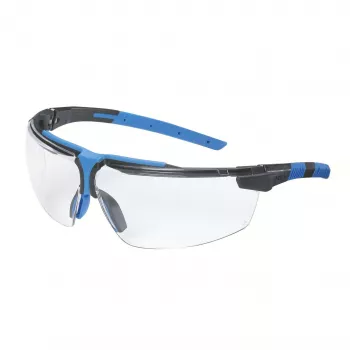 UVEX i-3 Safety Glasses Black/Blue