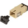 EFB SC Simplex OM4 Fibre Optic Coupler, Flangeless, Heather Violet, Ceramic Sleeve
