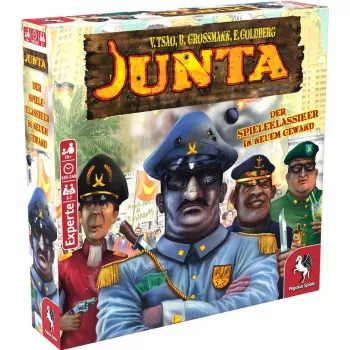 Pegasus Spiele Junta Board Game - Strategy, Bluffing, Negotiation - from 16 Years - 4-7 Players - 120-240 Min