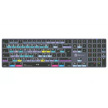 LogicKeyboard DaVinci Resolve 18 Titan SP (Mac) - Specialised Editing Keyboard with Backlight and USB Hub