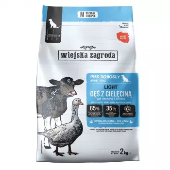 WIEJSKA ZAGRODA Light Goose with Veal dry food for dogs 2kg