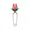 OTOTO Tea Trap Tea Infuser - Green/Red - Stainless Steel & Plastic - 160 mm