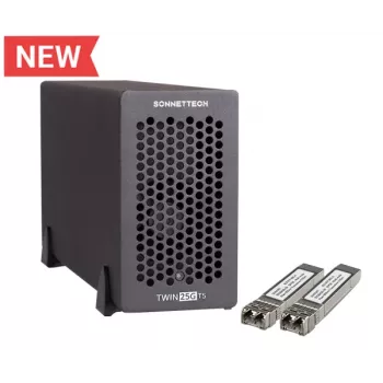 Sonnet Twin25G Thunderbolt 5 Dual Port 25Gb Ethernet Adapter (SFP28s Included)
