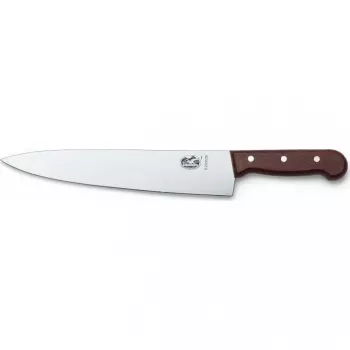 Victorinox Wood Chef's Knife 22 cm, Stainless Steel Blade, Wood Handle, Brown (5.2000.22G)