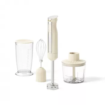 Guzzini Sous Chef Hand Blender with Accessories, Cream (14840004)