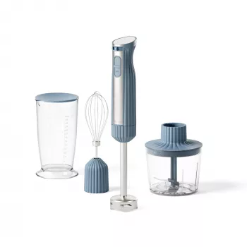 Guzzini Sous Chef Hand Blender with Accessories, Navy Blue (148400210)