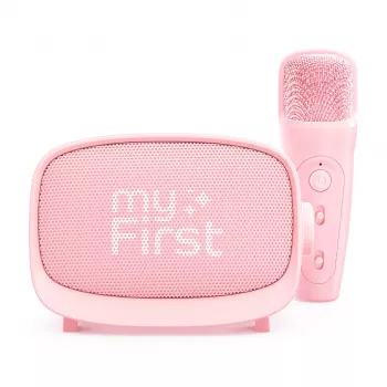 myFirst Voice 2 Wireless Karaoke Set - Microphone and Speaker with Voice-Changer Effects, Pink
