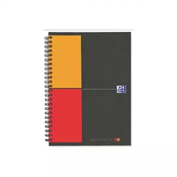 Oxford Touch Notebook A5 Ruled 80 Sheets Grey Orange Red