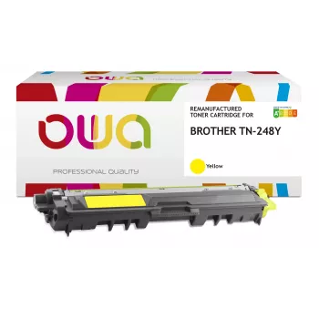 Armor OWA Toner Cartridge Compatible with Brother TN-248Y, Yellow, 1000 pages, Remanufactured