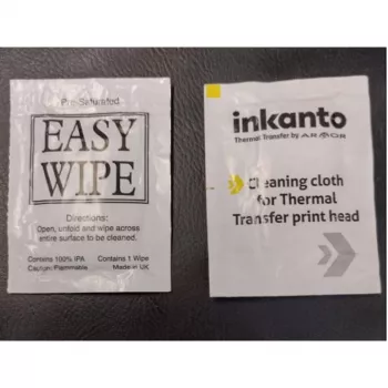 Armor INKANTO Cleaning Wipes for Thermal Printhead - 100 Individually Sealed Sachets