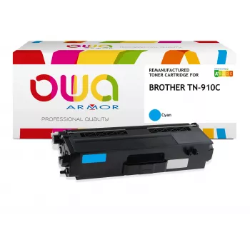 Armor OWA Toner Cartridge Compatible with Brother TN-910C, Cyan (9000 pages)