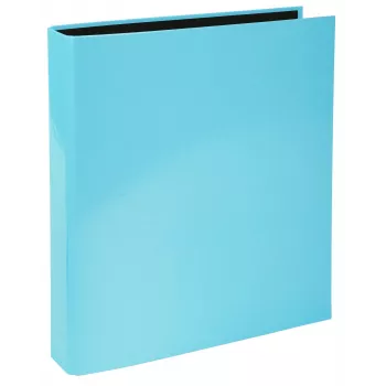 Exacompta Aquarel ring binder A4, coated cardboard, 25 mm rings, 40 mm spine, light blue (54568E)