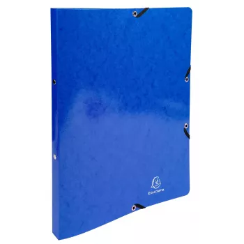 Exacompta Iderama ring binder A4, 2 rings 15 mm, with elastic closure, dark blue (8701589)