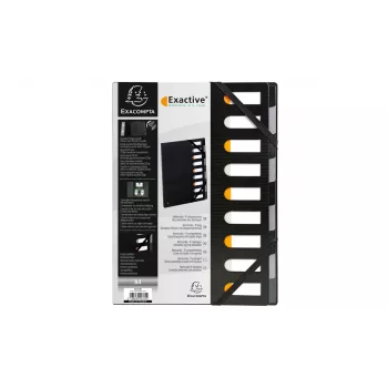 Exacompta 55334E Forever document wallet A4 polypropylene black 320x240 mm