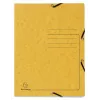 Exacompta triangular elasticated folder, assorted colours, A4, 3-pack