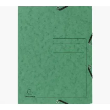 Exacompta File Folder 55403E DIN A4 3 Flaps Cardboard Green