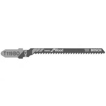 BOSCH T119BO Jigsaw Blades for Plywood, 100 Pieces
