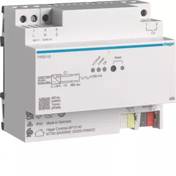 Hager TYFS110 KNX Power Supply 2 Outputs 1280 mA