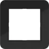 HAGER WAD7100BG Cover Frame 1-gang C.1 Night Black Glossy