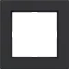 HAGER WAD6100BM Cover Frame 1-Gang A.1 Night Black Matt