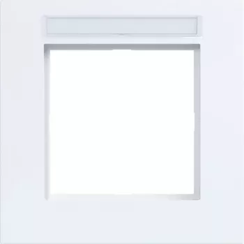 Hager 1-Gang Frame with Labelling Field A.8 Light White Glossy WAD8101WG