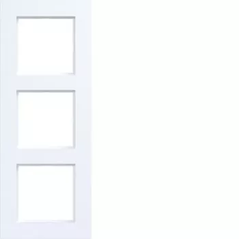 Hager A.8 3-Gang frame light white matt WAD8300WM