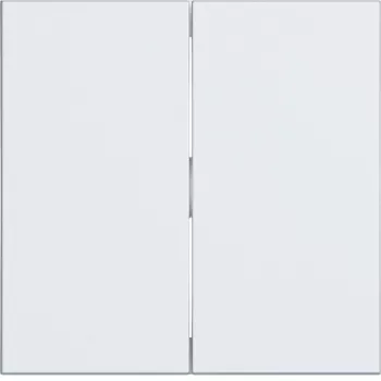 Hager WAW2000WM Rocker Switch 2-Gang Light White Matt