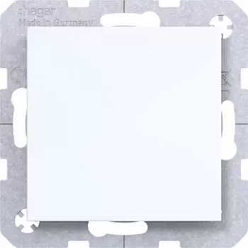 Hager blind cover with centre piece WAF1001WG (polar white, glossy)