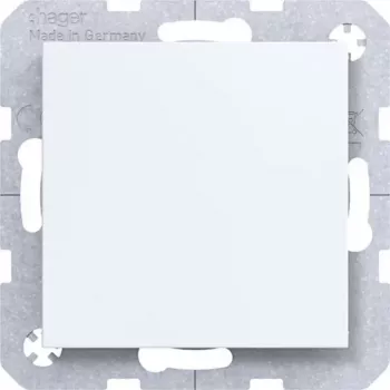 Hager WAF1001WM blind cover with centre piece, polar white
