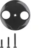 Hager WTF4592BG centre piece for 2-Hole antenna socket 1930/Glass black